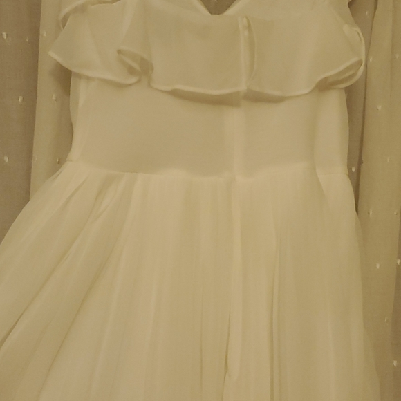 NWOT French Connection Pleated Chiffon Dress - Picture 4 of 5